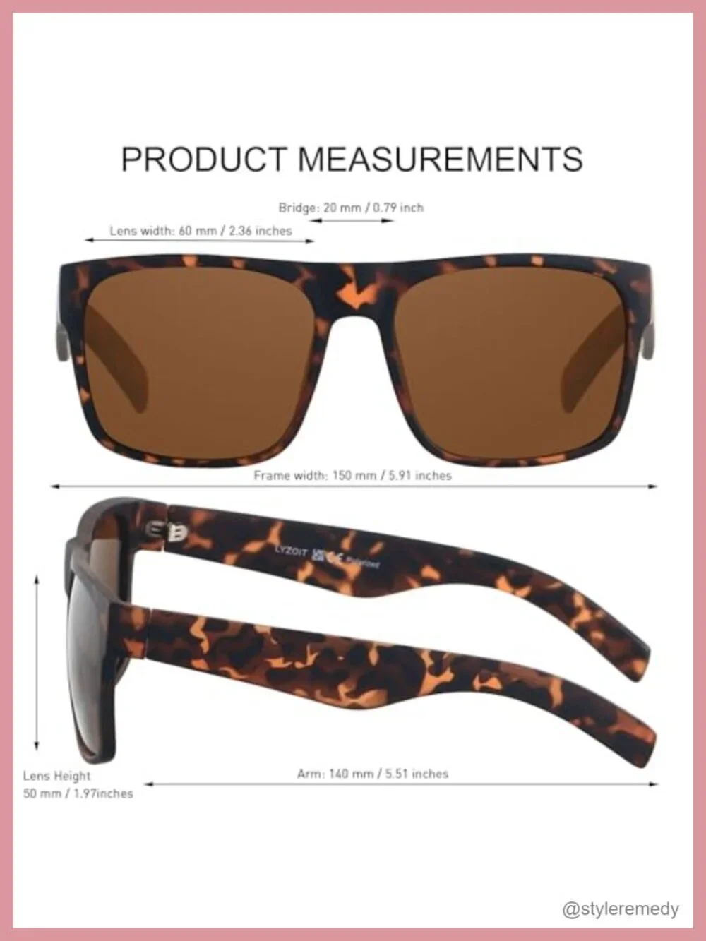 XL Oversized Square Sunglasses for Big Heads Polarized UV400
